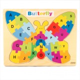 Cumpara ieftin Puzzle educativ din lemn Fluture, 7Toys