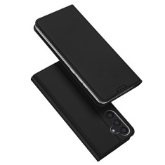 Husa flip samsung galaxy s24, dux ducis skin pro, smart pro magnet, negru foto