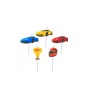 Set 5 lumanari tort, model masinute, Godan