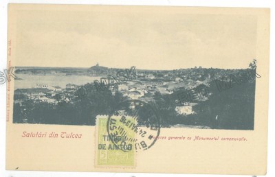 531 - TULCEA, Panorama, Romania - old postcard - used - 1916 - TCV foto
