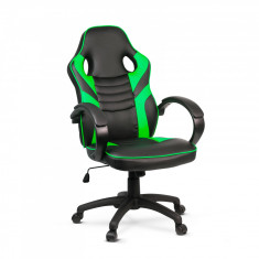 Scaun gamer cu cotiere siinaltime reglabila - verde - 71 x 53 cm 53 x 52 cm foto