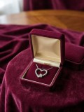 Cumpara ieftin Lantisor din Argint 925 Rodiat cu Pandantiv Inima si Charm Puzzle Pavat