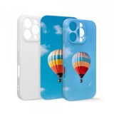 Husa pentru sublimare Apple iPhone 16, OEM, Soft, Alba