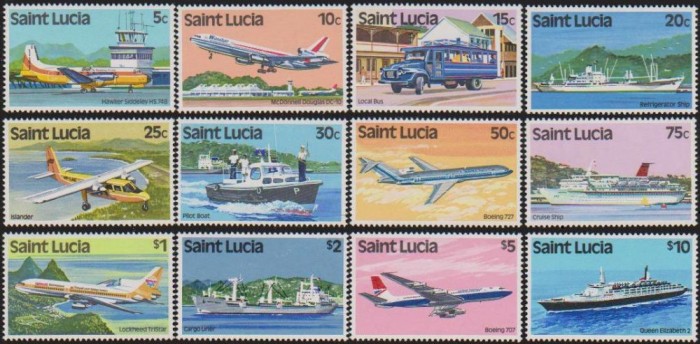 ST. LUCIE - 1980 - Mijloace de transport