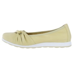 Balerini dama, din piele naturala, Caprice, 1-9-24650-26-08-21-03, galben foto