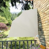 VidaXL Copertină laterală pliabilă de balcon, crem, 140x140 cm