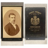 CDV Atelier Romania Bucuresti Bucuresci Bucarest Franz Mandy - Barbat