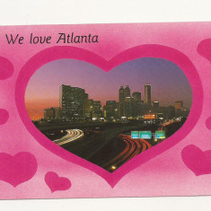 FA6 - Carte Postala - SUA - We love Atlanta, necirculata