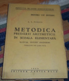 A. S. Pcelco - METODICA PREDARII ARITMETICII IN SCOALA ELEMENTARA (1949)