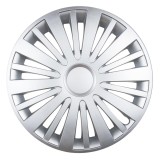 Capac roata Vegas 15 inch argintiu Leoplast, colpac auto decorativ pentru janta, model Vegas, cod L58142 AML58142, culoare argintie
