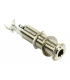 Conector JACK 6.35 mm stereo mama pentru panou gros Neutrik