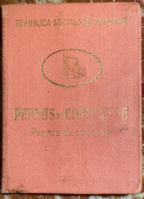 PERMIS DE CONDUCERE AUTO per.COMUNISTA(R.S.R.)/ STARE BUNA foto