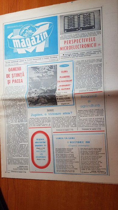 ziarul magazin 5 martie 1983-interviu,ilie nastase ,u. craiova in cupa uefa