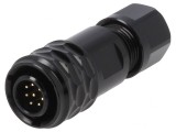 Mufă tată SA8 8 PIN IP67 4-5mm 3A 30V lipire pe cablu