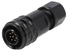 Mufă tată SA8 8 PIN IP67 4-5mm 3A 30V lipire pe cablu