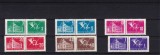 ROMANIA 1967 PORTO DUBLE CULORI SCHIMBATE FILIGRAN R.P.R. SERIE MNH, Nestampilat