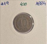 408 Serbia 10 Para 1884, KM#19