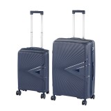 TraveLux Endure II gurul&oacute;s bőr&ouml;nd szett k&eacute;k