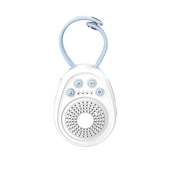 Dispozitiv Sunete Albe, 20 Sunete HD pentru Bebelusi si Copii, Temporizator, 108h Autonomie, Reincarcabil USB-C, Mic si Usor 74g, White Noise Baby Mac