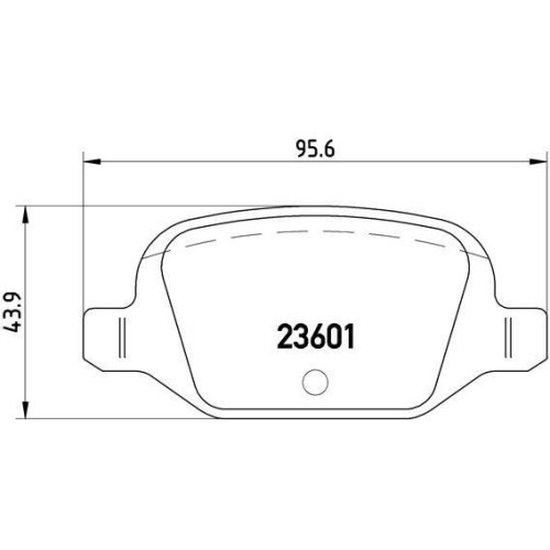 Placute frana Abarth 500 / 595 / 695 01.08-, 500c / 595c / 695c 05.08-; Citroen E-Mehari 06.16-; Fiat 500 (312) 07.07-, 500 C (312) 09.09-, Idea (350
