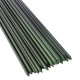 Set 25 araci/suport pentru rosii, castraveti, fasole, metal + PVC, verde, 210x2 cm, Artool