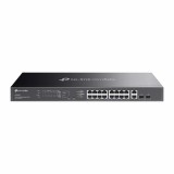 Omada 20-Port Gigabit Easy Managed Switch with 16-Port PoE+ PORT: 16 Gigabit PoE+ Ports, 2x Gigabit Non-PoE Ports, 2 Gigabit SFP Ports SPEC: 802.3at a
