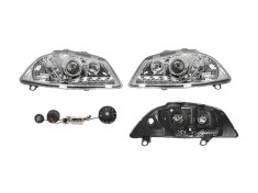 Set faruri tuning Seat Ibiza/ Cordoba 02.2002-05.2006 BestAutoVest partea Dreapta/ Stanga H1+H1 manual/electric, cu lumini pozitie LED, transparent a