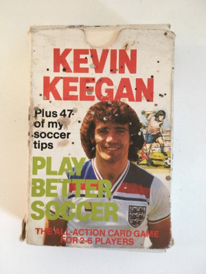 Carti de joc fotbal, educative, Kevin Keegan - Play better soccer, anii 80 foto
