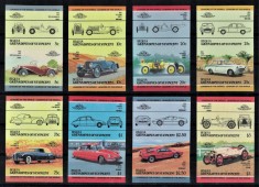 BEQUIA GRENADINES 1985 - Masini de epoca celebre / serie completa MNH