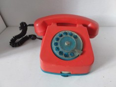 Telefon fix cu disc, Anii 70, model EM-72, Made in Romania, RS-72492