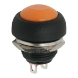 Buton 1 circuit 1A-250V OFF-(ON), portocalie 09044NA, Carguard