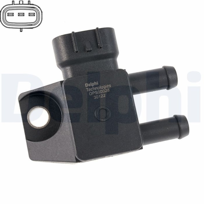 DELPHI DPS00028-12B1 Senzor, presiune gaze evacuare