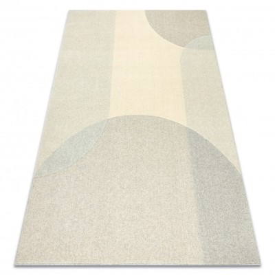 Covor din l&amp;acirc;nă FLUX 461.7.AE120 OSTA - Geometric, structural, loft bej / gri, 120x170 cm foto