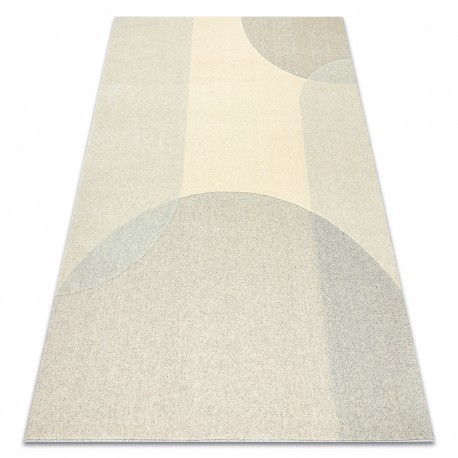 Covor din l&acirc;nă FLUX 461.7.AE120 OSTA - Geometric, structural, loft bej / gri, 120x170 cm