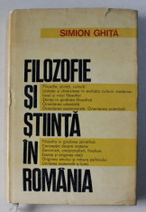 FILOZOFIE SI STIINTA IN ROMANIA de SIMION GHITA , 1970 foto