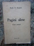 Radu D. Rosetti - Pagini alese