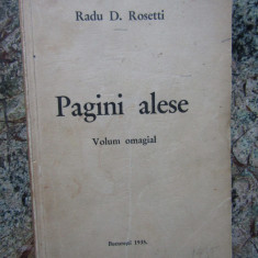 Radu D. Rosetti - Pagini alese