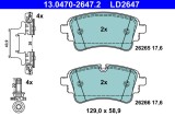 ATE 13.0470-2647.2 ATE Ceramic set placute frana,frana disc