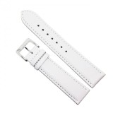 Cumpara ieftin Curea Ceas Piele Naturala Alba 8-24mm Fleurus Franta Curea ceas 8mm 10mm 12mm 14mm 16mm 18mm 20mm 22mm 24mm