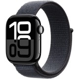 Apple Watch 10, GPS, Cellular, Carcasa Jet Black Aluminium Case 46mm, Ink Sport Loop