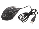 Mouse optic negru USB cu 6 butoane și cablu 1,35m