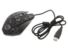Mouse optic negru USB cu 6 butoane