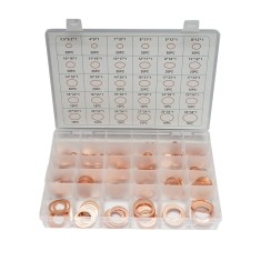 Trusa saibe din cupru 580 piese, 3.5x6.3mm-30x38mm, grosime 1mm, pentru suruburi si racorduri