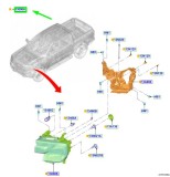 Far Ford Ranger (Ra), 12.2022-, montare fata, stanga, H7+HB3+PY21W+W5W; manual; halogen, L-Series, 2620136; N1WB-13W030-JB