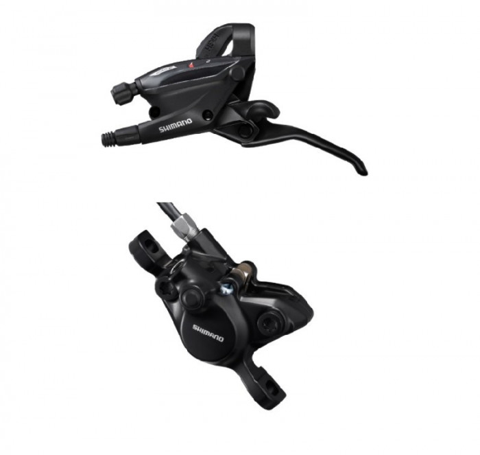 Maneta de schimbator/frana Shimano ST-EF505(2L), BR-MT200(F), post mount, placut PB Cod:EEF5052K2FPRA100P3