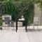 vidaXL Set mobilier de grădină, 3 piese, gri și negru 3099389