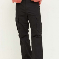 Tommy Jeans pantaloni barbati, culoarea negru, drept