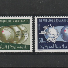 Mauritania 1974-UPU,Centenar 1874-1974,serie 2 valori,dantelata,MNH,Mi.493-494