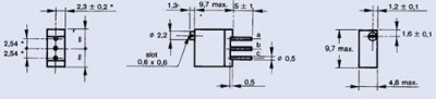 1,0K-0,5W-85&amp;deg;C TRIMER MULTITUR 9,7X5MM RM=2,45MM 22 ROTATII T93YA102KT20 VISHAY foto