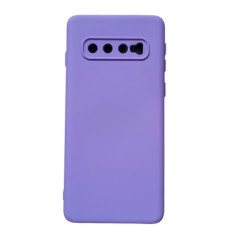 Husa silicon antisoc cu microfibra in interior Samsung Galaxy S10 Mov